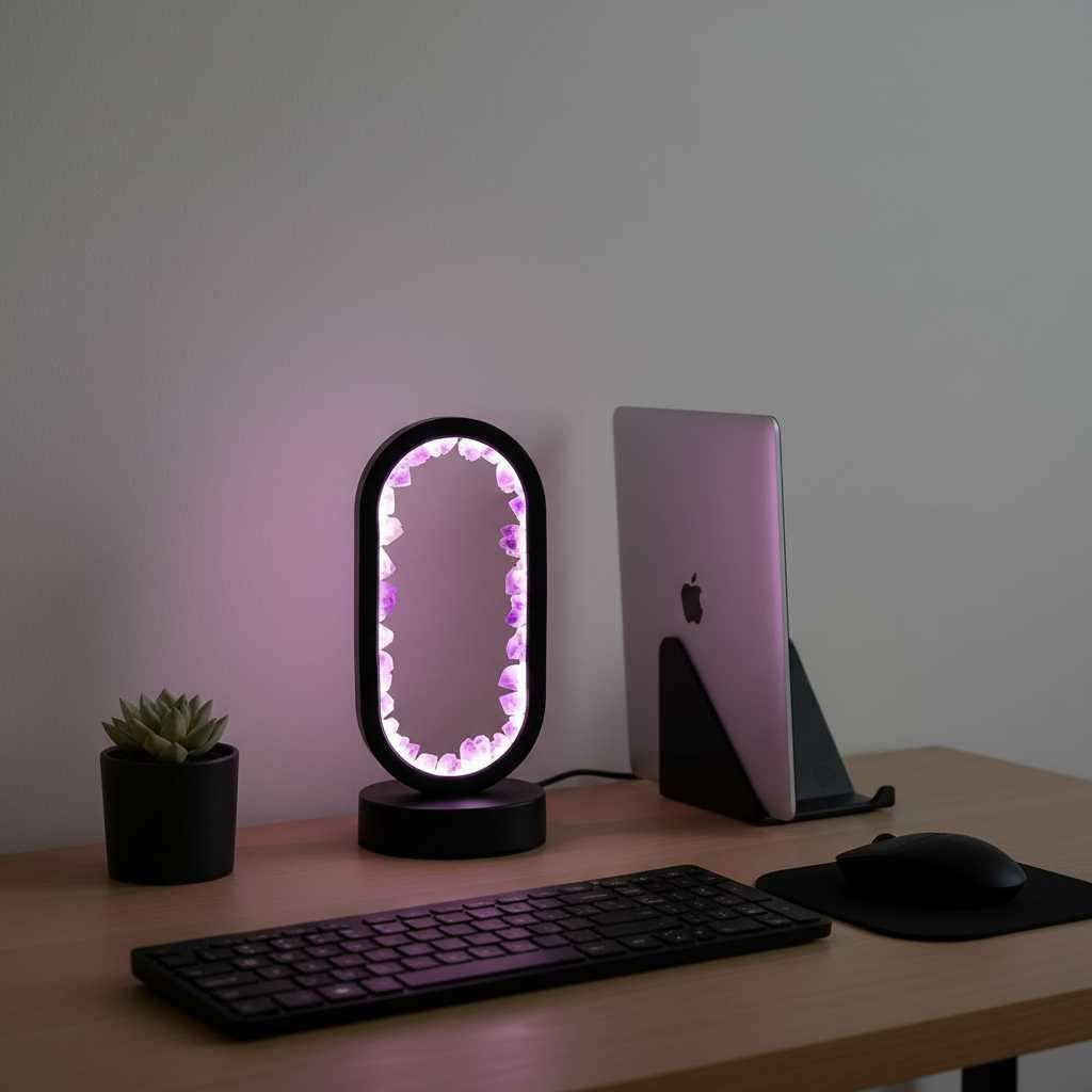 Amethyst Serenity Lamp | Natural Calming Light