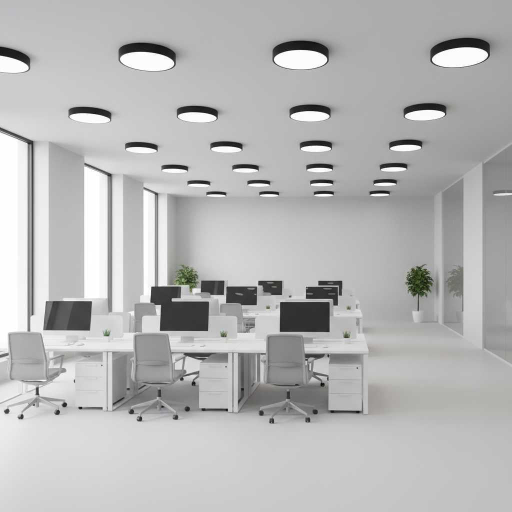 Round LED Flush Mount Ceiling Light | Modern Home Lighting