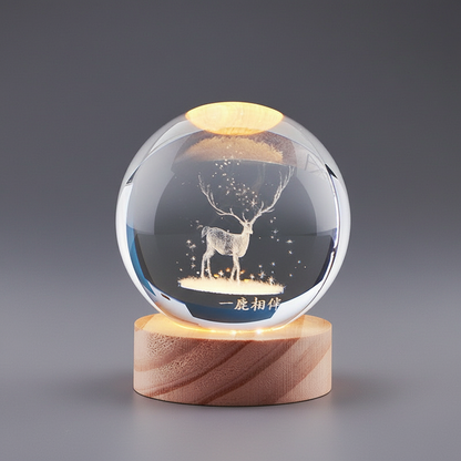LumiOrb | 3D Crystal Ball Night Light