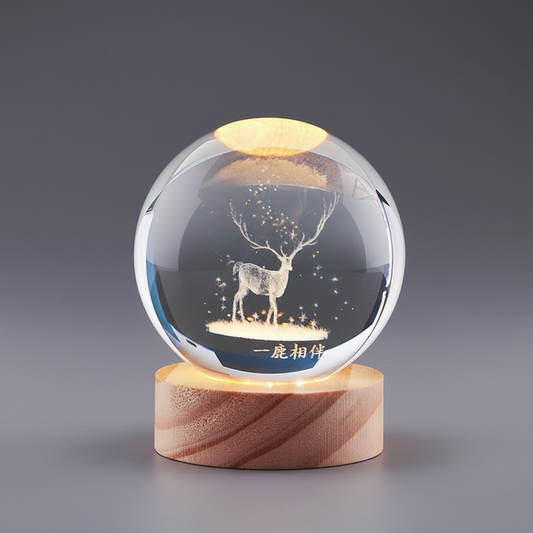 LumiOrb | 3D Crystal Ball Night Light
