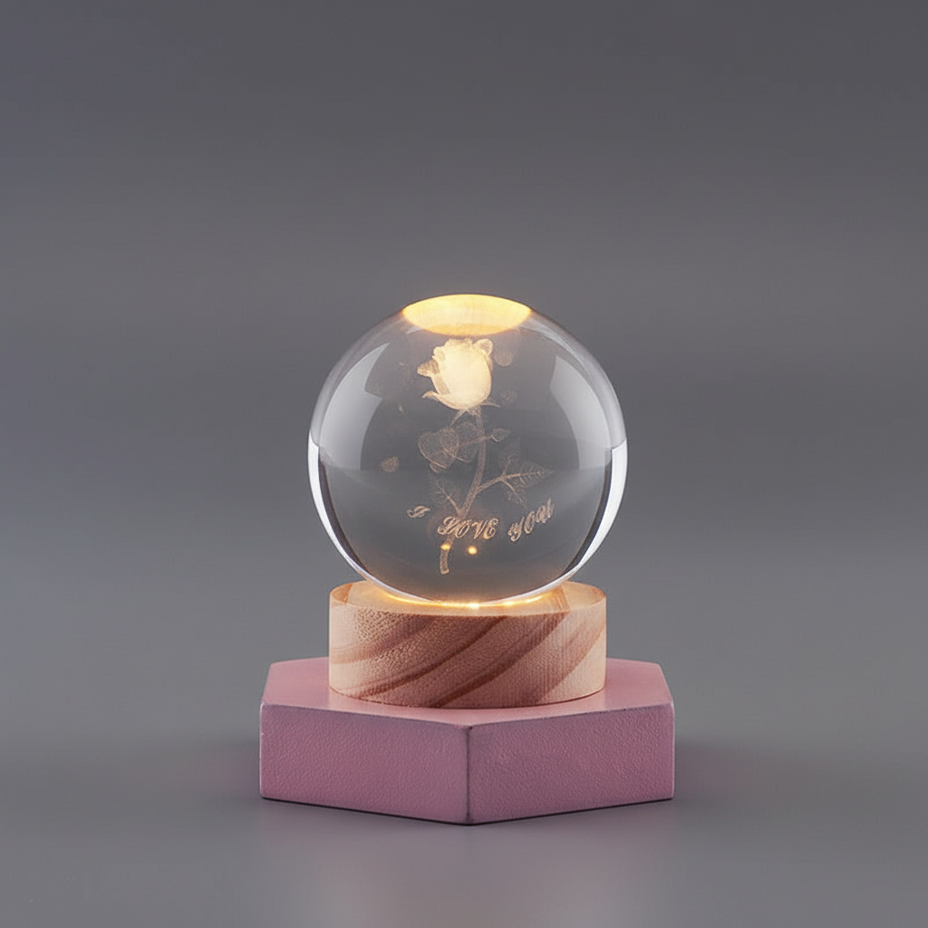 LumiOrb | 3D Crystal Ball Night Light