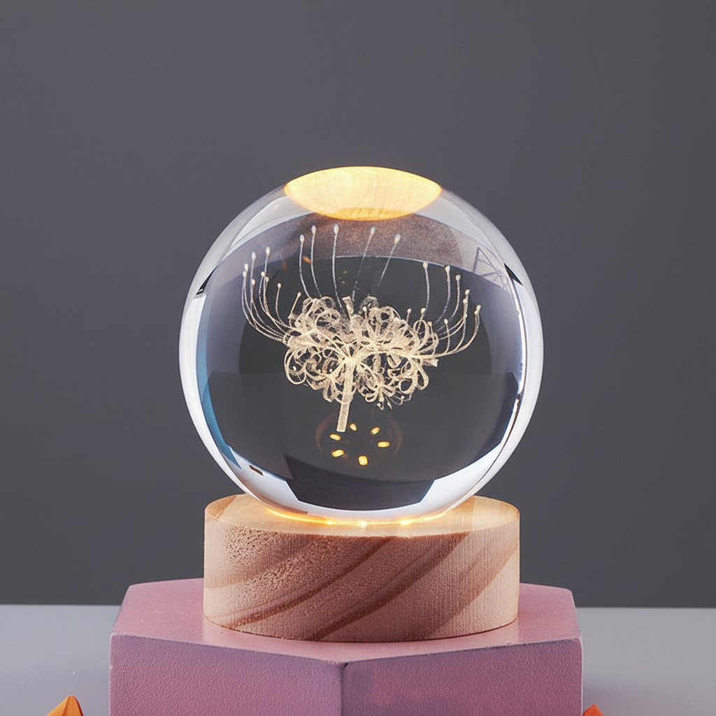 LumiOrb | 3D Crystal Ball Night Light
