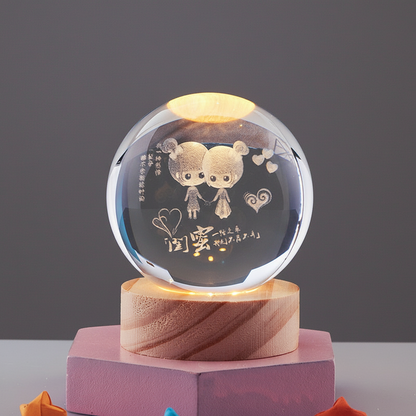 LumiOrb | 3D Crystal Ball Night Light