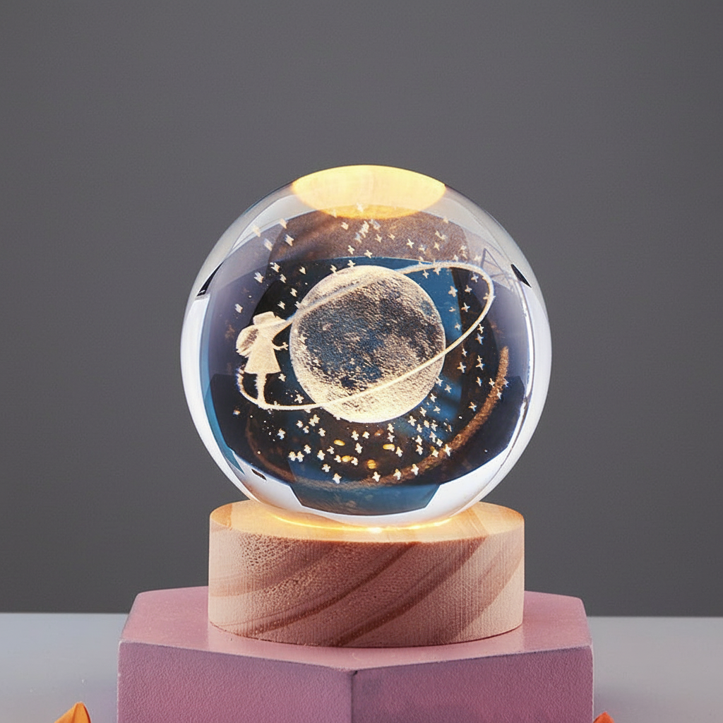 LumiOrb | 3D Crystal Ball Night Light