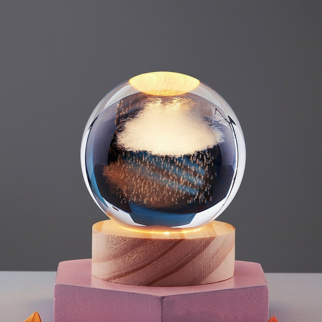 LumiOrb | 3D Crystal Ball Night Light