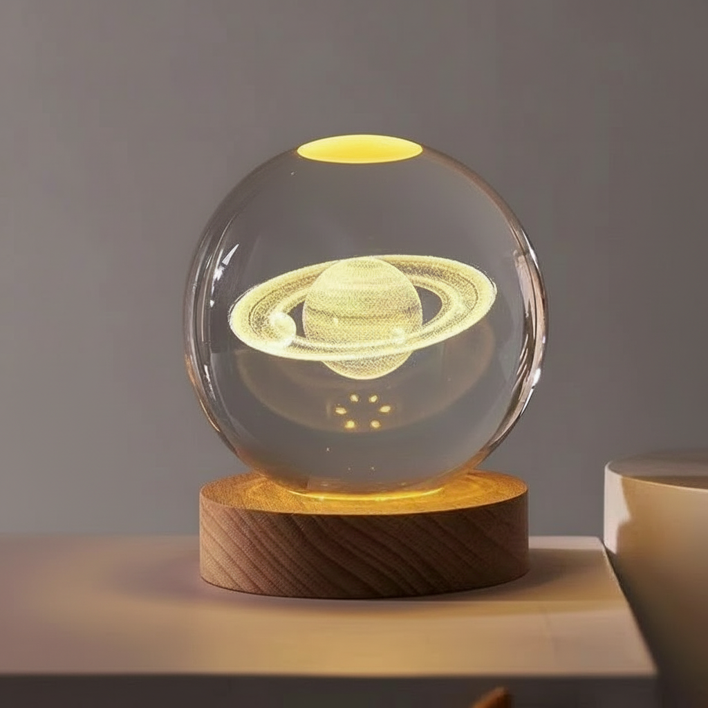 LumiOrb | 3D Crystal Ball Night Light
