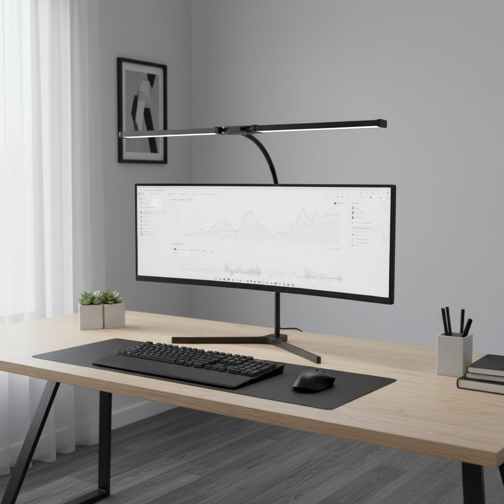 360° LED Desk Lamp | Adjustable Clamp Light