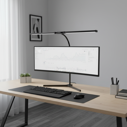 360° LED Desk Lamp | Adjustable Clamp Light