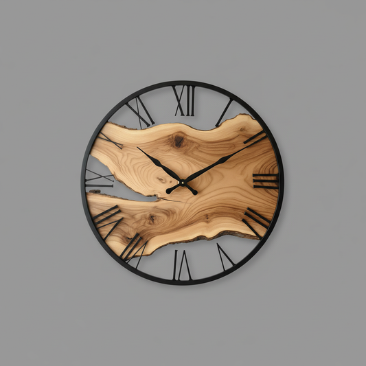 Large Modern Wall Clock | BirchBeat Minimalist Decor