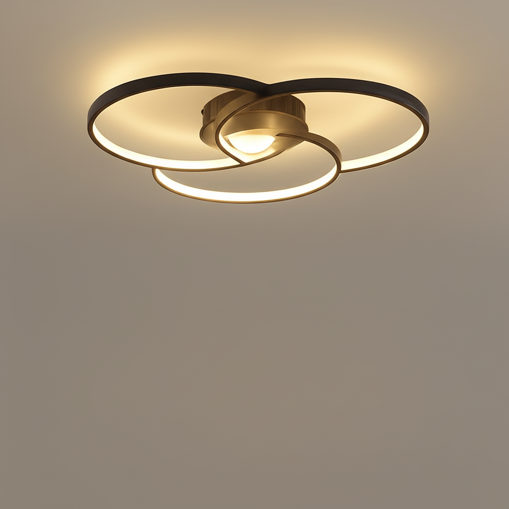 Bwart Three-Circle Rosette | Flush Mount Ceiling Light
