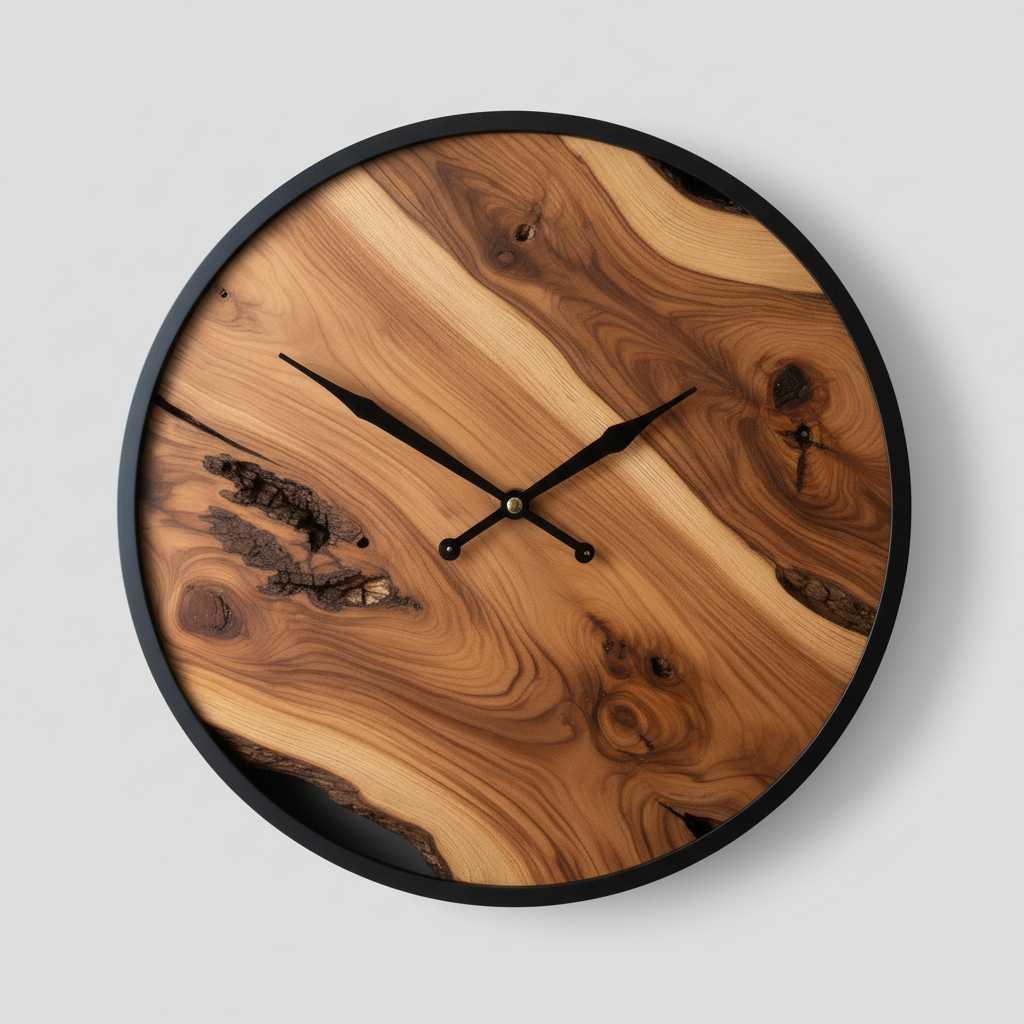 Large Modern Wall Clock | BirchBeat Minimalist Decor