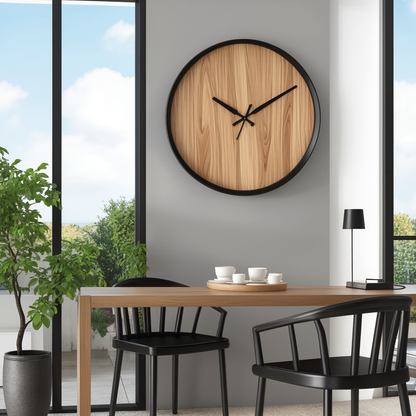 Large Modern Wall Clock | BirchBeat Minimalist Decor 1