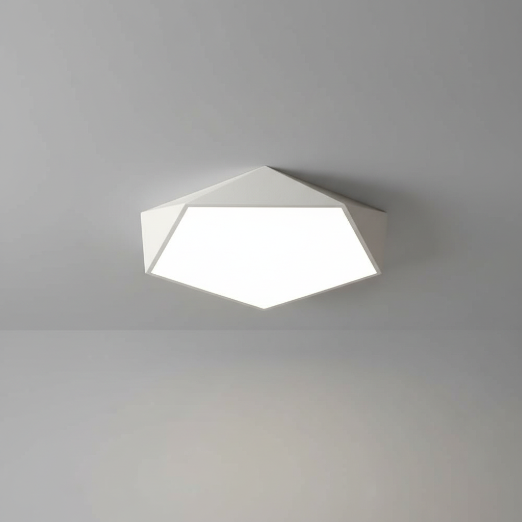Geometric LED Flush Mount Ceiling Light | Modern Lighting Fixture