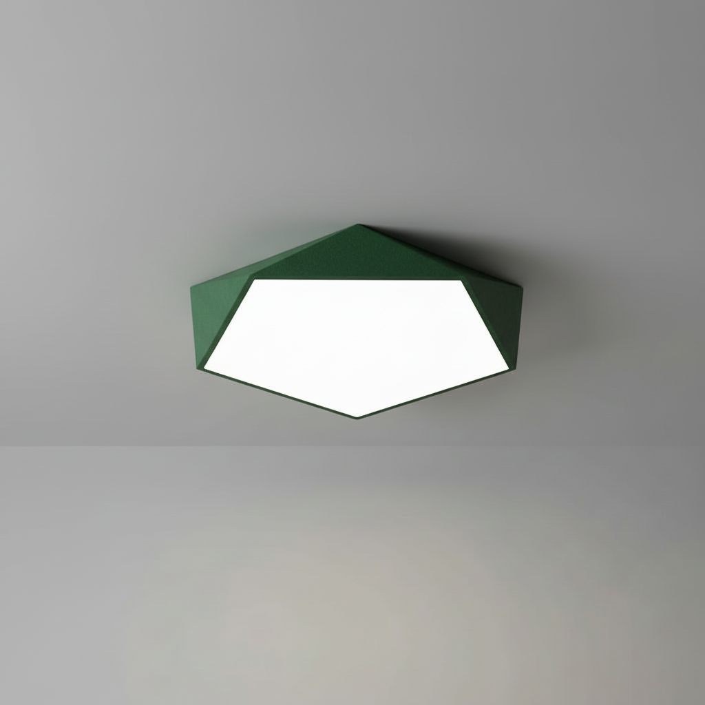 Geometric LED Flush Mount Ceiling Light | Modern Lighting Fixture