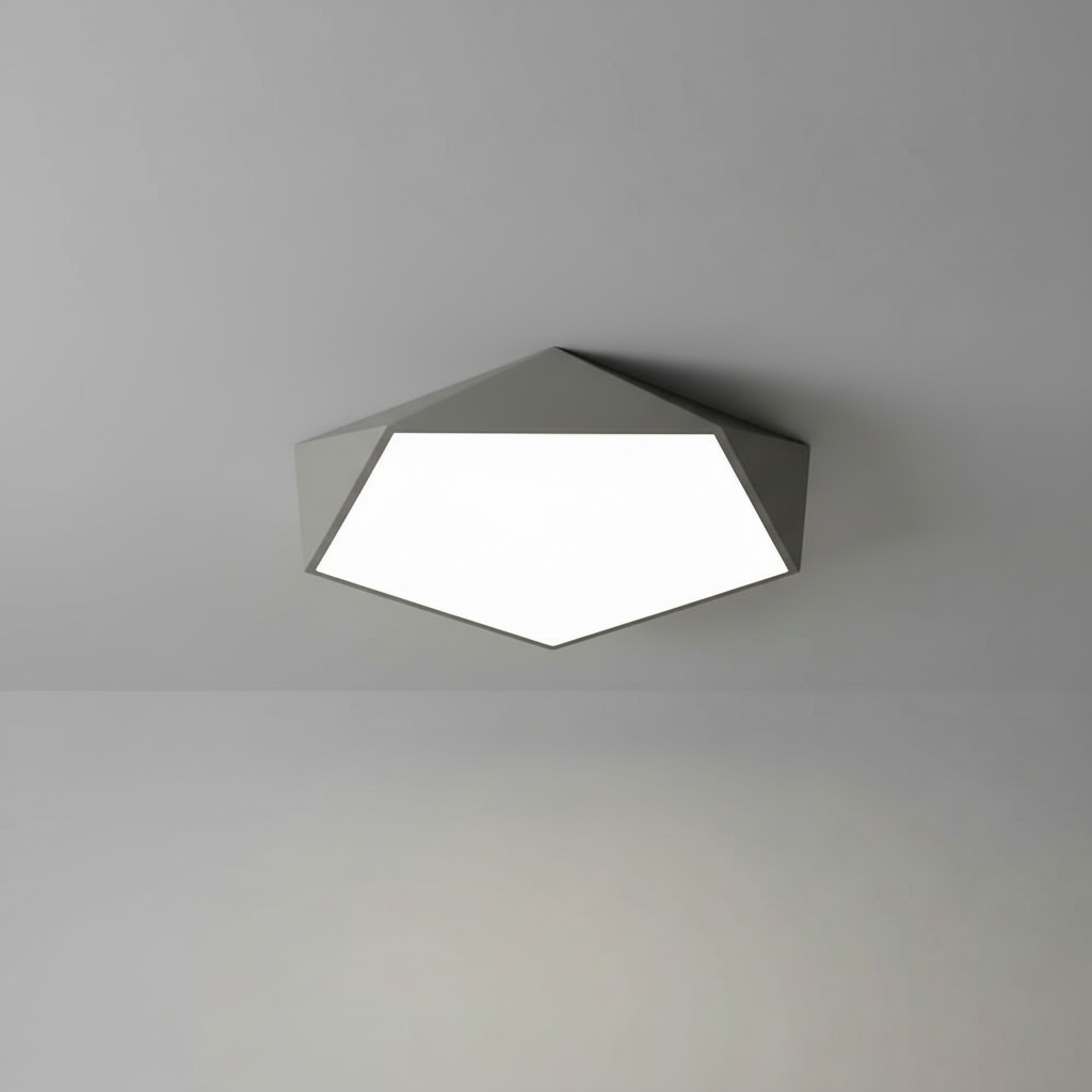 Geometric LED Flush Mount Ceiling Light | Modern Lighting Fixture