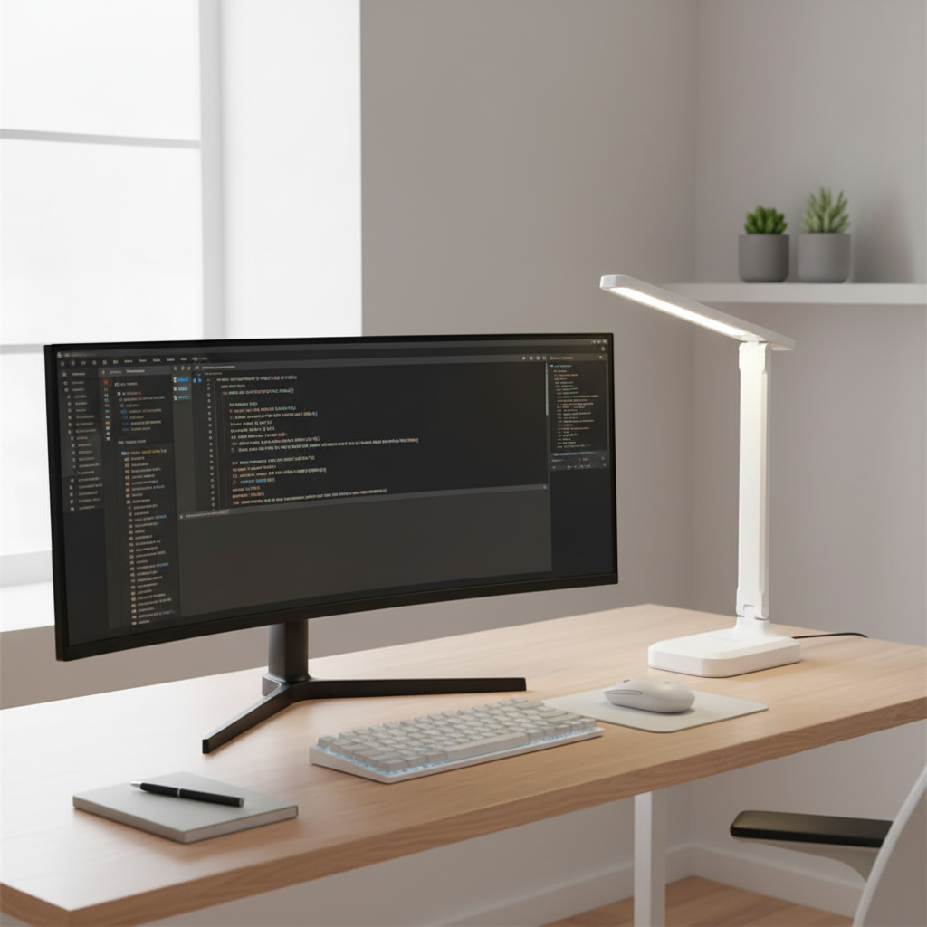 Foldable LED Desk Lamp | Rechargeable Touch Control Night Light