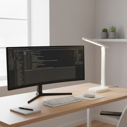 Foldable LED Desk Lamp | Rechargeable Touch Control Night Light