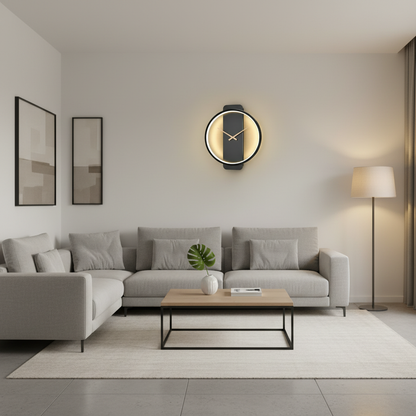 AuraTime | Modern Digital Wall Clock Decor with LED Display