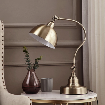 Punk Gold Rustic LED Desk Lamp | Stylish Bedside Table Lamp 2