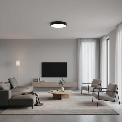 Round LED Flush Mount Ceiling Light | Modern Home Lighting