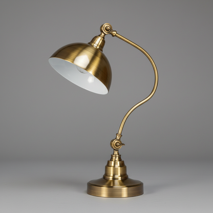 Punk Gold Rustic LED Desk Lamp | Stylish Bedside Table Lamp
